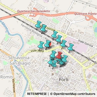 Mappa Via Enrico Forlanini, 47122 Forlì FC, Italia (0.349)