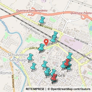 Mappa Via Enrico Forlanini, 47122 Forlì FC, Italia (0.621)