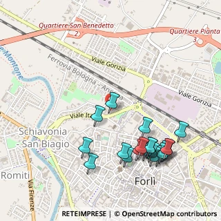 Mappa Via Enrico Forlanini, 47122 Forlì FC, Italia (0.585)