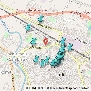 Mappa Via Enrico Forlanini, 47122 Forlì FC, Italia (0.501)