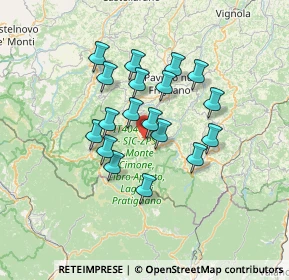 Mappa Via Cà d'Albino, 41029 Sestola MO, Italia (11.09167)