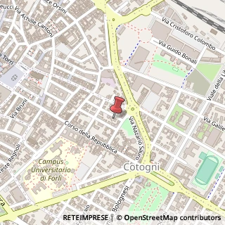 Mappa Via Guido Guarini Matteucci, 24, 47121 Forlì, Forlì-Cesena (Emilia Romagna)