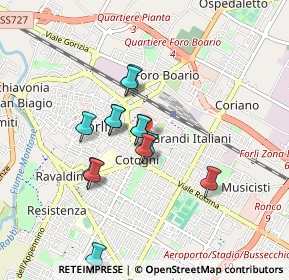 Mappa Viale Luigi Ridolfi, 47122 Forlì FC, Italia (0.71231)
