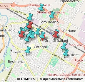 Mappa Viale Luigi Ridolfi, 47122 Forlì FC, Italia (0.8305)