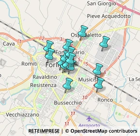Mappa Via Galileo Galilei, 47122 Forlì FC, Italia (1.01)
