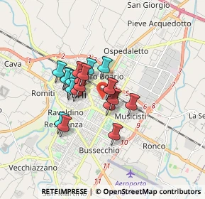 Mappa Via Galileo Galilei, 47122 Forlì FC, Italia (1.1755)