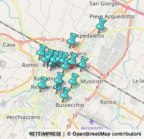 Mappa Via Galileo Galilei, 47122 Forlì FC, Italia (1.24722)