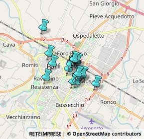 Mappa Via Galileo Galilei, 47122 Forlì FC, Italia (0.89059)