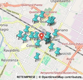 Mappa Via Galileo Galilei, 47122 Forlì FC, Italia (0.656)