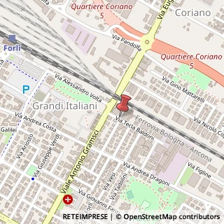 Mappa Via Tecla Baldoni, 7, 47122 Forlì, Forlì-Cesena (Emilia Romagna)