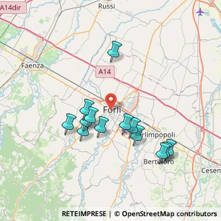 Mappa Via Merenda, 47121 Forlì FC, Italia (7.23154)
