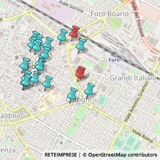 Mappa Via Alfredo Oriani, 47122 Forlì FC, Italia (0.5895)