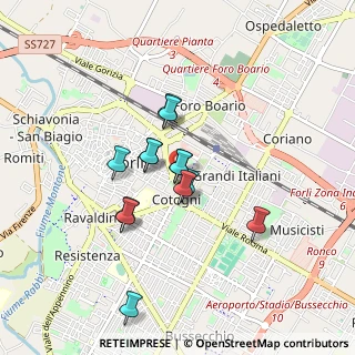 Mappa Via Alfredo Oriani, 47122 Forlì FC, Italia (0.67538)