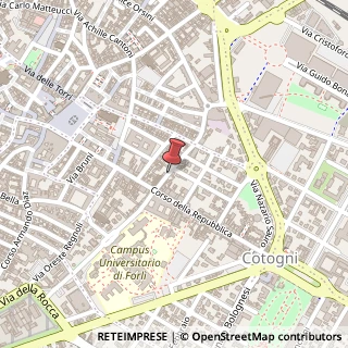 Mappa Via Cairoli, 16, 47121 Forlì, Forlì-Cesena (Emilia Romagna)