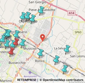 Mappa Viale della Costituzione, 47122 Forlì FC, Italia (2.8745)