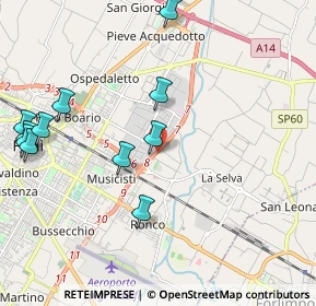 Mappa Viale della Costituzione, 47122 Forlì FC, Italia (2.44182)