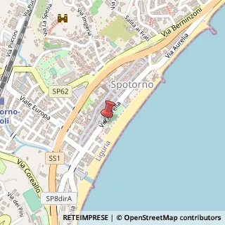 Mappa Strada Statale 1 Via Aurelia, 46, 17028 Spotorno, Savona (Liguria)