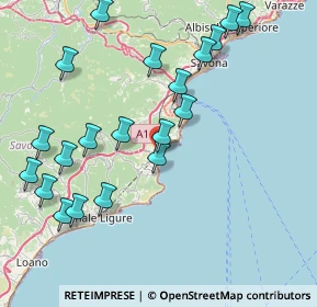 Mappa Via Aurelia, 17028 Spotorno SV, Italia (9.2475)