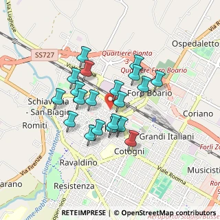 Mappa Via Paolo Bentivoglio, 47121 Forlì FC, Italia (0.703)