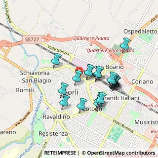 Mappa Via Paolo Bentivoglio, 47121 Forlì FC, Italia (0.797)