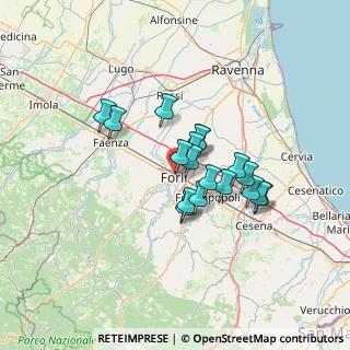 Mappa Via Paolo Bentivoglio, 47121 Forlì FC, Italia (10.06333)