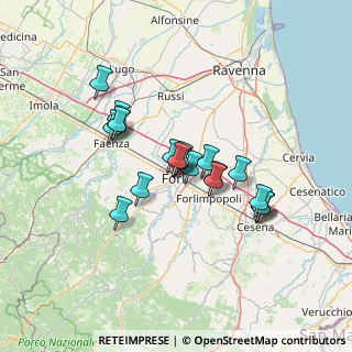 Mappa Via Paolo Bentivoglio, 47121 Forlì FC, Italia (10.9775)