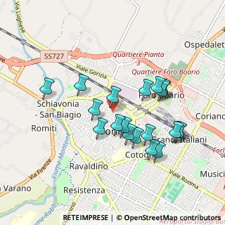Mappa Via F. Orsini, 47121 Forlì FC, Italia (0.8715)