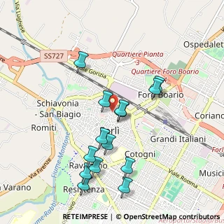 Mappa Via F. Orsini, 47121 Forlì FC, Italia (0.99286)