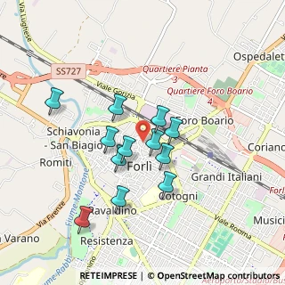 Mappa Via F. Orsini, 47121 Forlì FC, Italia (0.75)