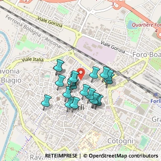 Mappa Via F. Orsini, 47121 Forlì FC, Italia (0.339)