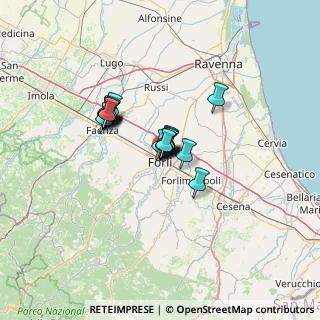 Mappa Via F. Orsini, 47121 Forlì FC, Italia (8.52579)