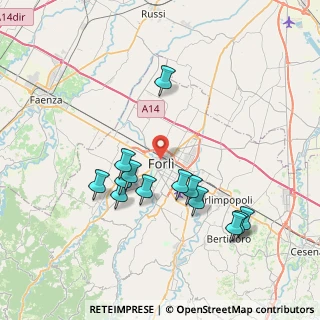 Mappa Via Carlo Matteucci, 47121 Forlì FC, Italia (7.56538)