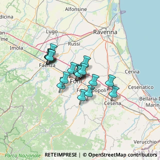 Mappa Via Macero Sauli, 47121 Forlì FC, Italia (9.4115)