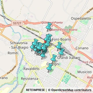 Mappa Via Francesco Daverio, 47121 Forlì FC, Italia (0.5465)