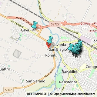 Mappa Via Sapinia, 47121 Forlì FC, Italia (1.172)