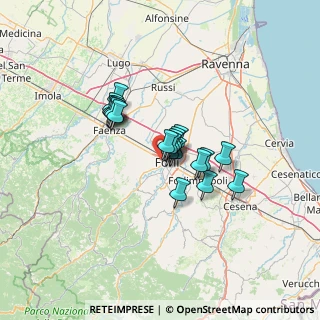 Mappa Via Sapinia, 47121 Forlì FC, Italia (9.0625)