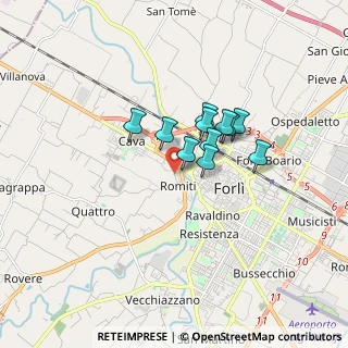 Mappa Via Sapinia, 47121 Forlì FC, Italia (1.12909)