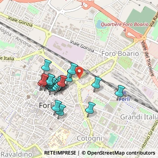 Mappa Piazza del Lavoro, 47122 Forlì FC, Italia (0.4365)