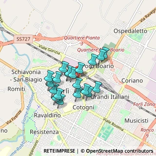 Mappa P.za del Lavoro, 47122 Forlì FC, Italia (0.645)