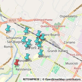 Mappa P.za del Lavoro, 47122 Forlì FC, Italia (0.905)