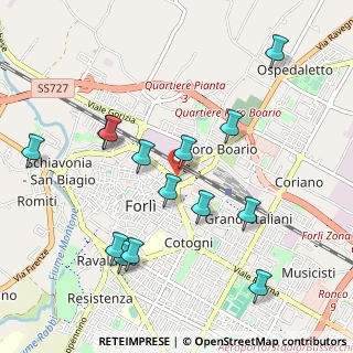 Mappa P.za del Lavoro, 47122 Forlì FC, Italia (1.07357)