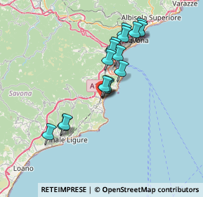 Mappa Via Lussemburgo, 17028 Spotorno SV, Italia (6.36938)