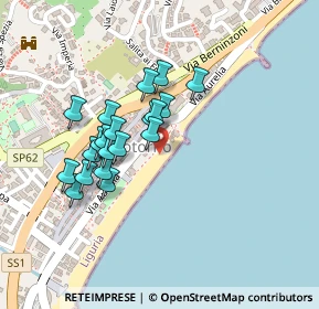 Mappa Lungomare John Fitzgerald Kennedy, 17028 Spotorno SV, Italia (0.1885)