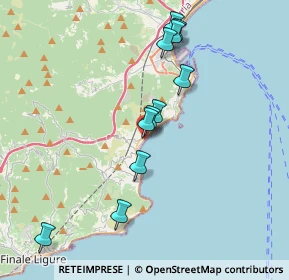 Mappa Lungomare John Fitzgerald Kennedy, 17028 Spotorno SV, Italia (3.63909)