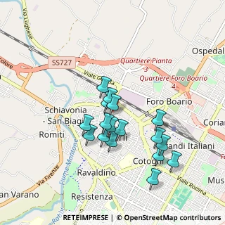 Mappa Via Paradiso, 47121 Forlì FC, Italia (0.78412)