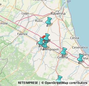 Mappa Via Antonio Meucci, 47122 Forlì FC, Italia (35.7575)