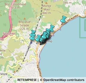 Mappa Via GaribaldiI, 17028 Spotorno SV, Italia (0.256)