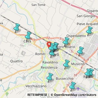 Mappa Via Silvio Pellico, 47121 Forlì FC, Italia (2.40286)