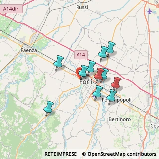Mappa Via Consolare, 47121 Forlì FC, Italia (5.86273)