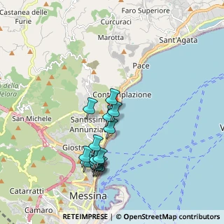 Mappa Via 1 C, 98168 Messina ME, Italia (2.042)